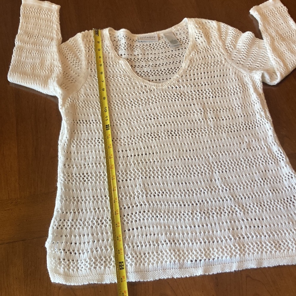 VILLAGER Liz Claiborne Knit Sweater - size womens Medium - Picture 13 of 16